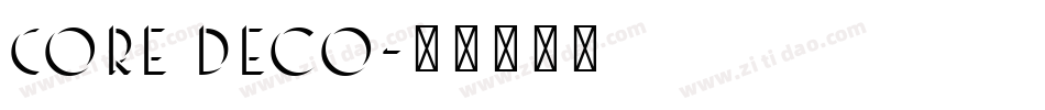 Core Deco字体转换